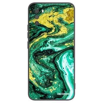 Picasee husă neagră din silicon pentru Xiaomi Poco M3 - Green Gold
