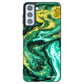 Picasee husă neagră din silicon pentru Samsung Galaxy S21+ 5G G996F - Green Gold