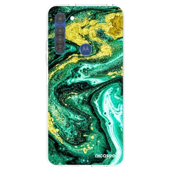 Husă pentru Motorola Moto G8 - Green Gold