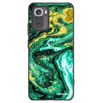 Picasee husă neagră din silicon pentru Xiaomi Redmi Note 10 - Green Gold
