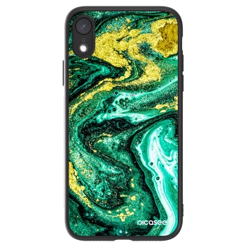 Picasee ULTIMATE CASE pentru Apple iPhone XR - Green Gold