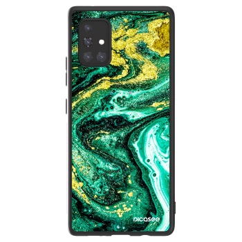 Picasee ULTIMATE CASE pentru Samsung Galaxy A71 A715F - Green Gold