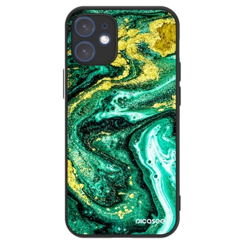 Picasee ULTIMATE CASE pentru Apple iPhone 12 mini - Green Gold