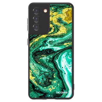 Picasee ULTIMATE CASE pentru Samsung Galaxy S21 5G G991B - Green Gold