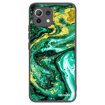 Picasee husă neagră din silicon pentru Xiaomi Mi 11 Lite - Green Gold