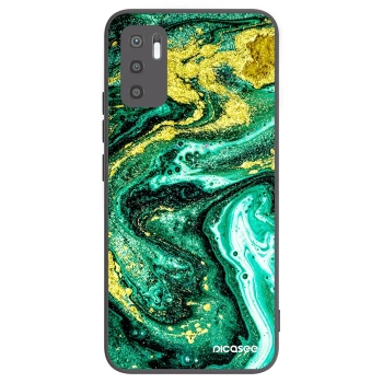 Picasee husă neagră din silicon pentru Xiaomi Redmi Note 10 5G - Green Gold
