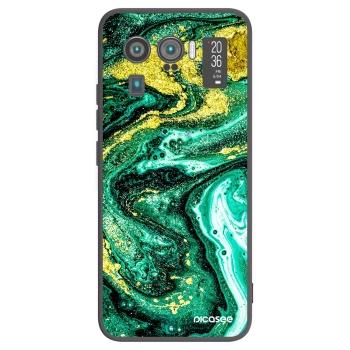 Picasee husă neagră din silicon pentru Xiaomi Mi 11 Ultra - Green Gold