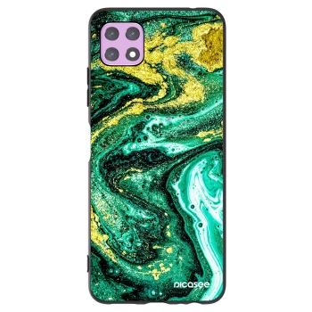 Picasee husă neagră din silicon pentru Samsung Galaxy A22 A226B 5G - Green Gold