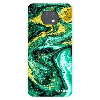 Picasee husă transparentă din silicon pentru Xiaomi Redmi Note 9T - Green Gold