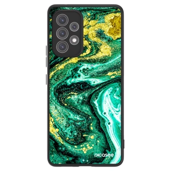Picasee ULTIMATE CASE pentru Samsung Galaxy A52s 5G A528B - Green Gold