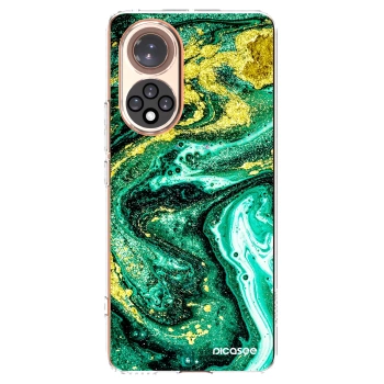 Picasee husă transparentă din silicon pentru Huawei Nova 9 - Green Gold