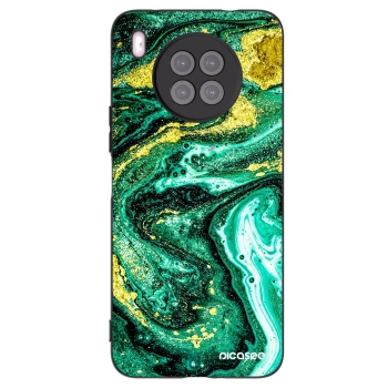 Picasee husă neagră din silicon pentru Huawei Nova 8i - Green Gold