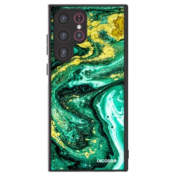 Picasee ULTIMATE CASE pentru Samsung Galaxy S22 Ultra 5G - Green Gold