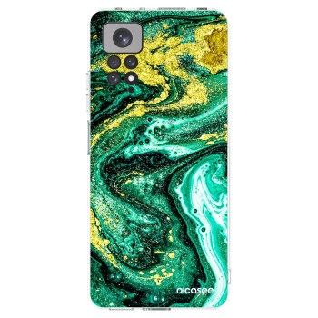 Picasee husă transparentă din silicon pentru Xiaomi Redmi Note 11S 4G - Green Gold