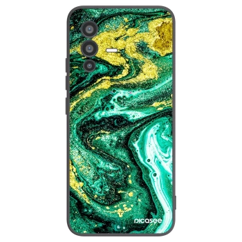 Picasee husă neagră din silicon pentru Vivo V23 5G - Green Gold