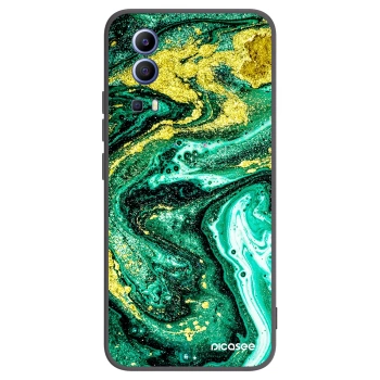 Picasee husă neagră din silicon pentru Vivo Y52 5G - Green Gold
