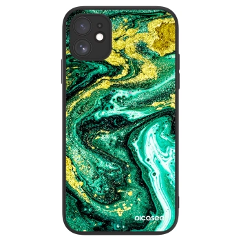 Picasee ULTIMATE CASE MagSafe pentru Apple iPhone 11 - Green Gold