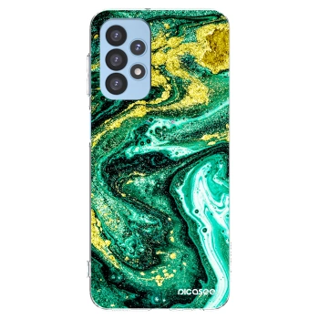 Picasee husă transparentă din silicon pentru Samsung Galaxy A23 A235F 4G - Green Gold