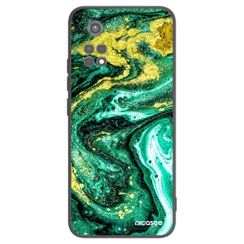 Picasee husă neagră din silicon pentru Xiaomi Redmi Note 11S 5G - Green Gold