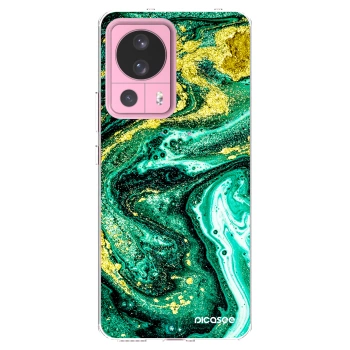 Picasee husă transparentă din silicon pentru Xiaomi 13 Lite - Green Gold