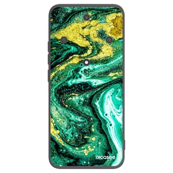 Picasee husă neagră din silicon pentru Honor Magic5 Lite 5G - Green Gold