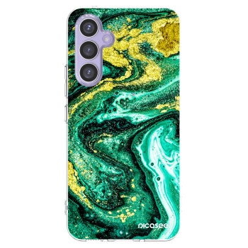 Picasee husă transparentă din silicon pentru Samsung Galaxy A54 5G A546B - Green Gold