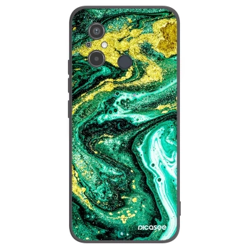 Picasee husă neagră din silicon pentru Xiaomi Redmi 12C - Green Gold