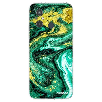 Picasee husă transparentă din silicon pentru Xiaomi Redmi 12C - Green Gold