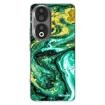 Picasee husă transparentă din silicon pentru Honor 90 5G - Green Gold