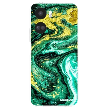 Picasee husă transparentă din silicon pentru Honor 90 Lite 5G - Green Gold