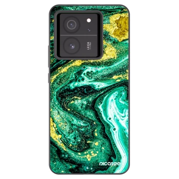 Picasee husă neagră din silicon pentru Xiaomi 13T Pro - Green Gold