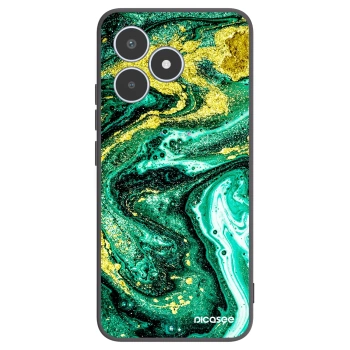 Picasee husă neagră din silicon pentru Realme C53 - Green Gold