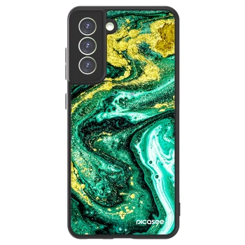 Picasee ULTIMATE CASE PowerShare pentru Samsung Galaxy S21 FE 5G - Green Gold