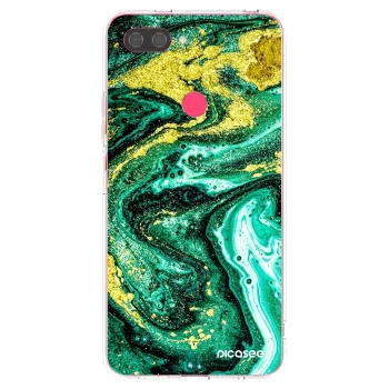 Picasee husă transparentă din silicon pentru Xiaomi Mi 8 Lite - Green Gold