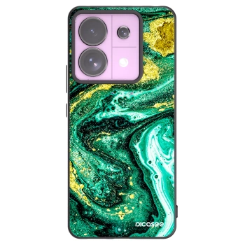 Picasee husă neagră din silicon pentru Xiaomi Redmi Note 13 Pro 5G - Green Gold