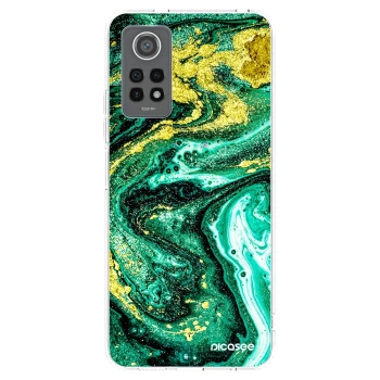 Picasee husă transparentă din silicon pentru Xiaomi Redmi Note 12 Pro 4G - Green Gold