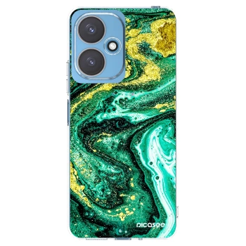 Picasee husă transparentă din silicon pentru Xiaomi Redmi 13C 5G - Green Gold