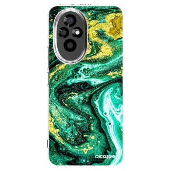 Picasee husă transparentă din silicon pentru Honor 200 5G - Green Gold
