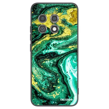 Picasee husă neagră din silicon pentru OnePlus 11 5G - Green Gold
