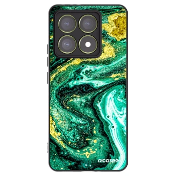 Picasee husă neagră din silicon pentru Xiaomi 14T - Green Gold