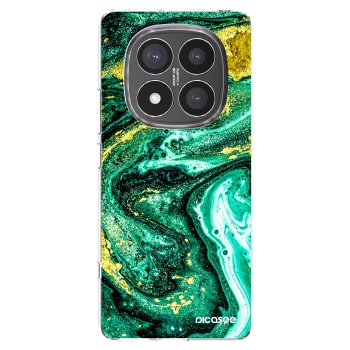 Picasee husă transparentă din silicon pentru Xiaomi Redmi Note 14 Pro+ 5G - Green Gold