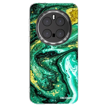 Picasee husă transparentă din silicon pentru Honor Magic7 Pro 5G - Green Gold