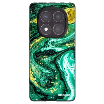 Picasee husă neagră din silicon pentru Xiaomi Redmi Note 14 Pro 4G - Green Gold