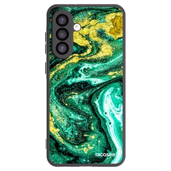 Picasee husă neagră din silicon pentru Samsung Galaxy A26 5G A266B - Green Gold