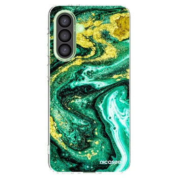 Picasee husă transparentă din silicon pentru Samsung Galaxy A26 5G A266B - Green Gold