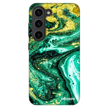Picasee Fashion Case pentru Samsung Galaxy S23+ 5G - Green Gold