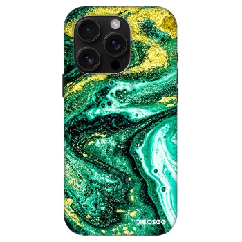 Picasee Fashion Case MagSafe pentru Apple iPhone 16 Pro - Green Gold