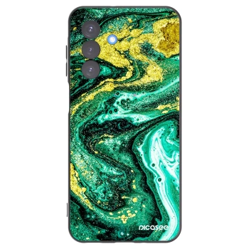 Picasee husă neagră din silicon pentru Samsung Galaxy A17 5G - Green Gold