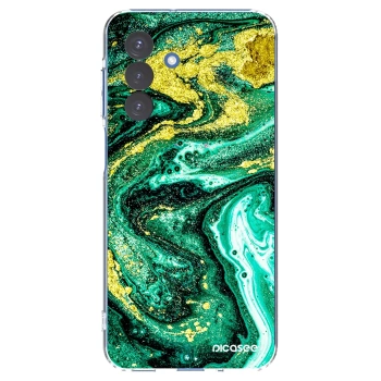 Picasee husă transparentă din silicon pentru Samsung Galaxy A17 5G - Green Gold