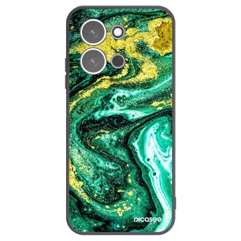 Picasee husă neagră din silicon pentru Xiaomi Redmi 15C 5G - Green Gold